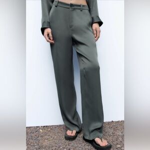Zara satin trousers